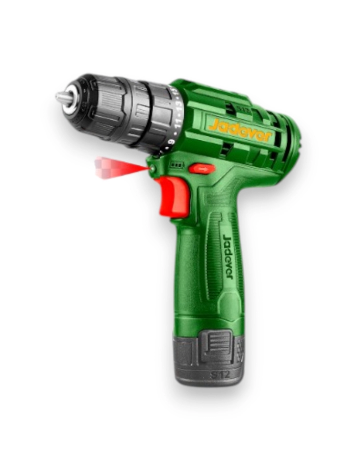 Taladro 12V 750rpm con bateria 1,5A carga USB C Jadever